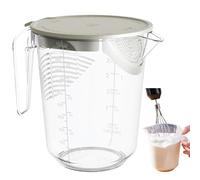 Gobelet doseur - Tasses de mesure de liquide de 1000 ml - Pichet de cuisson avec poignée et échelles - Sans danger pour micro-ondes de sortie en forme de V - Facile à lire - Outil de mesure