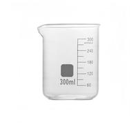 Gobelet doseur transparent de 5 à 3000 ml, bécher de laboratoire en verre borosilicaté avec échelle, outil de mesure for la cuisine et la pâtisserie(300ml 1pc)