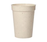 Gobelet durable consigné en marron beige, ISCC, contenance 0,3 l : savourer en respectant l'environnement - qualité, durabilité et style réunis marron beige