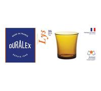 Gobelet - DURALEX - Lys Vermeil - 21 cl - Verre trempé - Lot de 6 pièces