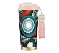 Gobelet élégant et personnalisé - Gobelet à café unique, parfait pour les voyages et une utilisation quotidienne - Rose futurisme