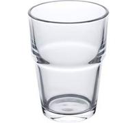 Olympia Gobelet empilable en verre trempé 200 ml (lot de 12), verre trempé transparent, verres empilables peu encombrants, GM580
