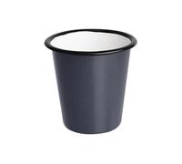 Gobelet en Acier Emaillé Gris et Noir 310 ml x 6