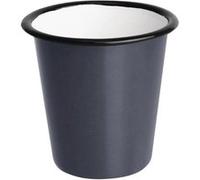 Gobelet en Acier Emaillé Gris et Noir 310 ml x 6