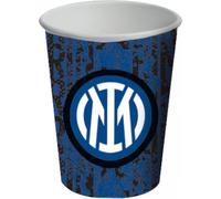 Gobelet en carton Inter Milan Gobelets de table 8 pièces noir-bleu-blanc 266 ml