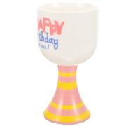Gobelet en Céramique sur Pied Rose, Tasse Festive Élégante pour Café | Forme Haute Prise Confortable, Surface Lisse, Usage Polyvalent à Maison Bureau