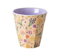 Gobelet en mélamine de taille moyenne - Multicolore - Imprimé fleurs sauvages