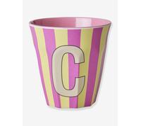Gobelet en mélamine rayé LETTRE C rice, Medium 250 ml multicolore TU