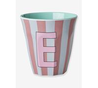 Gobelet en mélamine rayé LETTRE E rice, Medium 250 ml multicolore TU