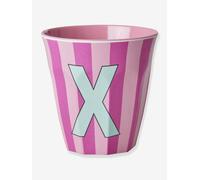 Gobelet en mélamine rayé LETTRE X rice, Medium 250 ml multicolore TU