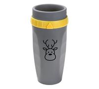 Gobelet en paille anti-fuite - Tasse à café portable - 300 ml - Tasse à café Twist Top avec paille - Réutilisable - Pour le bureau d'école, les étudiants, les filles, les femmes et les autres