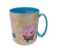 Gobelet en plastique de 350 ml au choix : Minnie - Princesse - La Reine des Neiges - Paw Patrol - Gobelet avec anse en plastique sans BPA - Passe au micro-ondes - Cadeau pour fille (Peppa