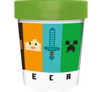 Gobelet En Plastique Minecraft Avec Fond En Verre 260 Ml