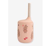 Gobelet en silicone avec paille Ellis - rose pâle TU