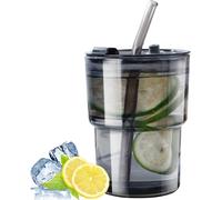 Gobelet en Verre avec Paille et Couvercle Étanche Vendos85