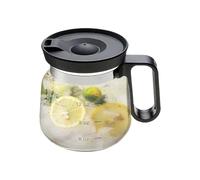Gobelet en verre - Passe au lave-vaisselle - 500 ml - Avec anse et couvercle - Portable - Résistant à la chaleur - Pour bureau, extérieur, maison, voiture, thé, bureau, camping