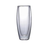 Gobelet en verre - Verre à double paroi en borosilicate résistant à la chaleur à double paroi | Convient pour le café, le thé, le champagne et le vin, design élégant pour un usage quotidien et comme