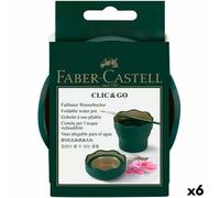 Gobelet Faber-Castell Clic & Go flexible vert foncé (6 pièces)
