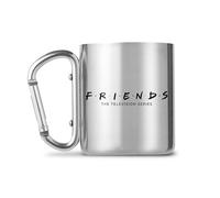 Gobelet Friends en acier inoxydable avec anse à mousqueton