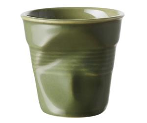 Gobelet froissé espresso 8cl Vert garrigue