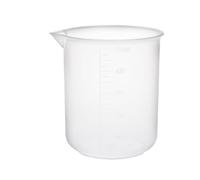 Gobelet gradué en plastique transparent de 500 ml sans poignée pour laboratoire scientifique de cuisine, liquides à la maison