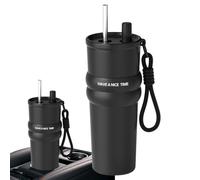 Gobelet Isotherme, 710ml Bouteille d'Eau Isotherme avec Paille, Bouteille Boisson Grand Volume Chaude Froide pour Randonnée Sport Pique-nique Déplacements