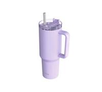 Gobelet Isotherme 950 ml inox avec paille et poignée Violet