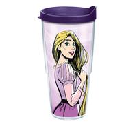 Gobelet isotherme à double paroi Tervis fabriqué aux États-Unis Disney Raiponce pour garder les boissons froides et chaudes 24 oz Aquarelle Splash