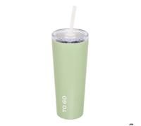 Gobelet Isotherme Avec Paille "To Go" 0,7L Vert