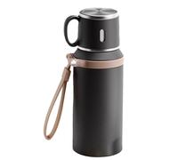 Gobelet isotherme - Bouteille de boisson de voyage de grande capacité, récipient de sport portable à double paroi, bouteille d'eau en acier inoxydable avec rétention de température | Tasse isolée pour