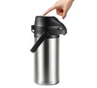 Gobelet isotherme - Capacité de 1900 ml - Grand bouton pression - Tasse à café isotherme - Pour café, thé, eau, boissons rafraîchissantes ainsi que pour les voyages, la maison, l'école, le bureau