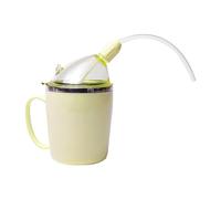 Gobelet isotherme de 350 ml en acier inoxydable | Tasse d'alimentation convalescente avec paille et aides à boire sous vide à double paroi pour patiente handicapée Maternité Boire de l'eau, du