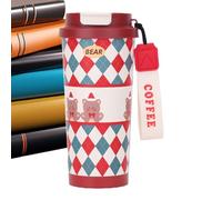 Gobelet Isotherme De Noël - Conteneur à Boissons en Acier Inoxydable | isolés avec couvercles | Pour Bureau École Gym Trajet Activités Plein Air Randonnée Camping Pique-Nique Plage Conducteurs