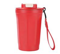 Gobelet isotherme en acier inoxydable - Tasse à café de 350 ml avec couvercle sécurisé | Gobelet isotherme portable pour fitness, camping, voyage et maison | Bouteille de boisson anti-fuite tendance