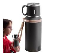 Gobelet isotherme en acier inoxydable - Tasse de voyage thermique à double paroi | Tasse anti-fuite de grande capacité pour boissons chaudes et froides, verres portables élégants pour le bureau, la ma