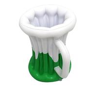 Gobelet Isotherme Gonflable pour Bière, Grande Glacière Bar Flottant, Pique-niques en Plein Air, Barbecues, Porte-gobelet Gonflable Portable(White)