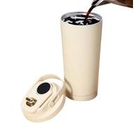 Gobelet Isotherme - Mug Sous Vide 500ml Avec Poignée | Tasse Eau Acier Inox Doublage Céramique Gourde Directe pour Travail Salle de Sport Hydratation École Maison Voiture Voyage Randonnée