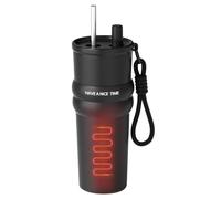 Gobelet Isotherme Pour Voiture | 710ml Bouteille d'Eau Isotherme avec Paille | Bouteille Boisson Grand Volume Chaude Froide pour Randonnée Sport Pique-nique Déplacements