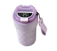 Gobelet isotherme - Tasse à café isolée sous vide - Tasse à café étanche à double couche - Tasse à café isotherme intelligente de 510 ml avec affichage de la température LED - Tasse de voyage portable