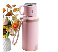 Gobelet Isotherme - Tasse De Voyage En Acier Inoxydable À Double Paroi, Bouteille Thermique Anti-fuite Avec Couvercle | Tasse À Boire Portable De Grande Capacité, Pour Salle De Sport, Salle De Classe,