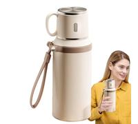 Gobelet Isotherme - Tasse De Voyage En Acier Inoxydable À Double Paroi, Bouteille Thermique Anti-fuite Avec Couvercle | Tasse À Boire Portable De Grande Capacité, Pour Salle De Sport, Salle De Classe,