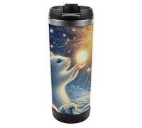 Gobelet isotherme The Mouse on The Sea - Bouteille d'eau de voyage isotherme en acier inoxydable de 385 ml, tasse à café à double paroi étanche