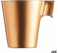 Gobelet luminarc flashy gold 80 ml verre