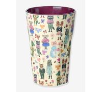 Gobelet mélamine enfant Nathalie Lété rice 400 ml bordeaux TU