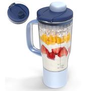 Gobelet mélangeur de rechange pour Ninja BlendBOSS, gobelet de voyage avec couvercle à siroter et sceller, compatible avec mixeur Ninja DB301 DB351 (Cyberspace)