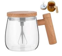 Gobelet mélangeur électrique - 400 ml - Gobelet de voyage avec batteur rapide pour mélanger le lait - Mixeur de voyage automatique pour thé, café, chocolat chaud, lait
