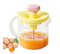 Gobelet Mélangeur Pour Œufs | Batteur Manuel Transparent Antidérapant - Gobelet Mixeur par Pression Manuelle,Pour Cuisson Pâtisserie Crème Lait Poudre Marinades Pâte À Gâteau Maison Et