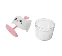 Gobelet Moussant Chat Rose Portable pour Nettoyant Visage, Compact | Design Transparent, Structure à Pression Douce, Visibilité Claire, Usage Quotidien et Voyage, Plastique