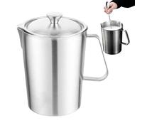 Gobelet mousseur à lait - 2000 ml - Gobelet doseur portable précis - Pour cappuccino, boissons chaudes - Pour cappuccino, latte, boissons chaudes, cafés et cafés