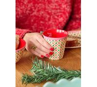 Gobelet moyen en mélamine DIAMOND CHRISTMAS TREE rice, 250 ml beige TU